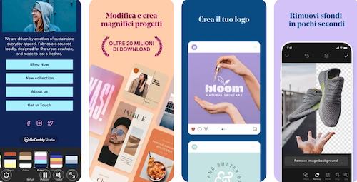 GoDaddy Studio design grafico 500x255