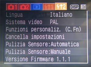 firmware versione